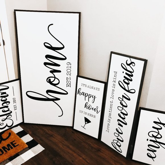 Let's Cuddle - Wood Framed Home Decor Sign - Picture 6 of 6